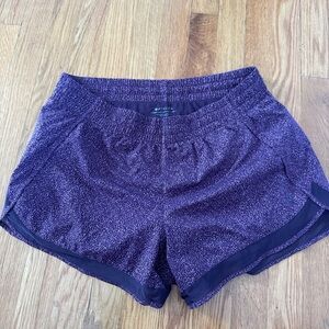Athleta Purple Mesh Racer Shorts